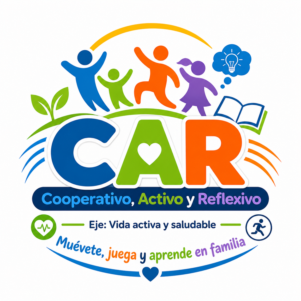 Logo CAR: Cooperativo, Activo y Reflexivo